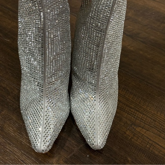 Steve Madden Violetta Glass Rhinestone Tall Pull-On Boots Size 8.5 Women - Picture 5 of 11
